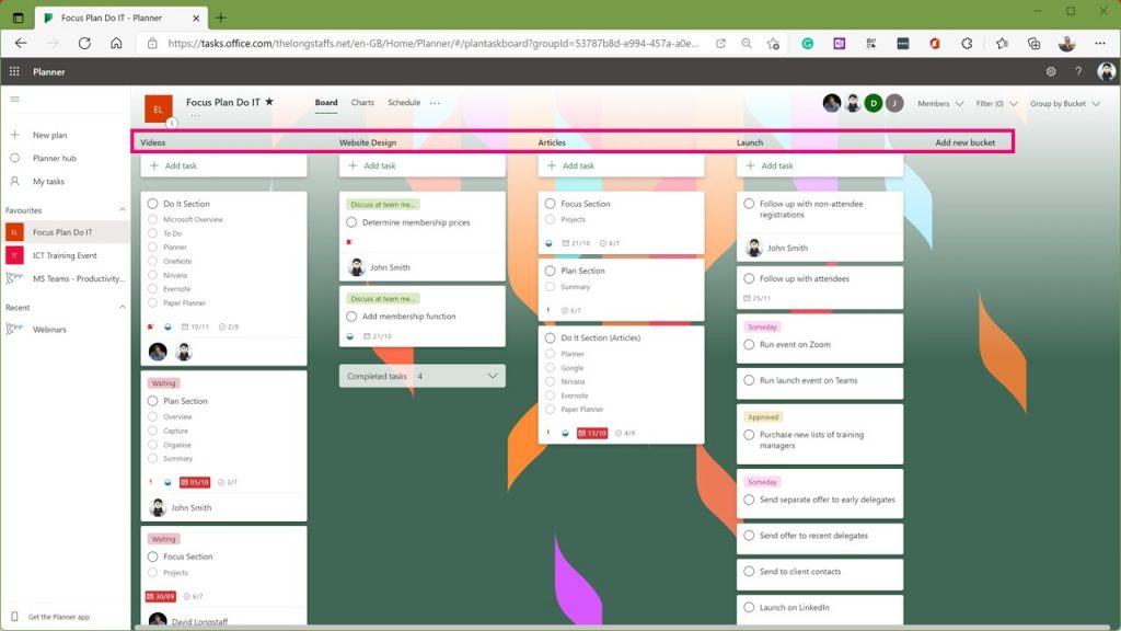 Microsoft Planner Free Focus Plan Do It!